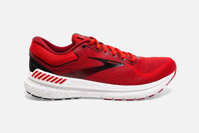 Brooks Transcend 7 Men's Road Running Shoes - Red (20387-WUJK)